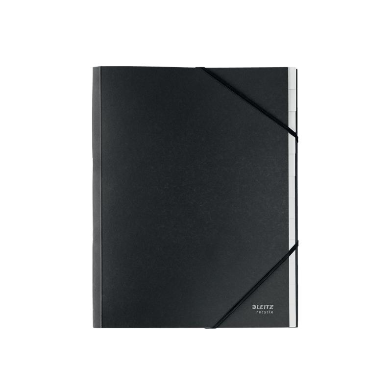 Teczka 12 przekł. A4 PP Leitz Recycle czarna 39150095